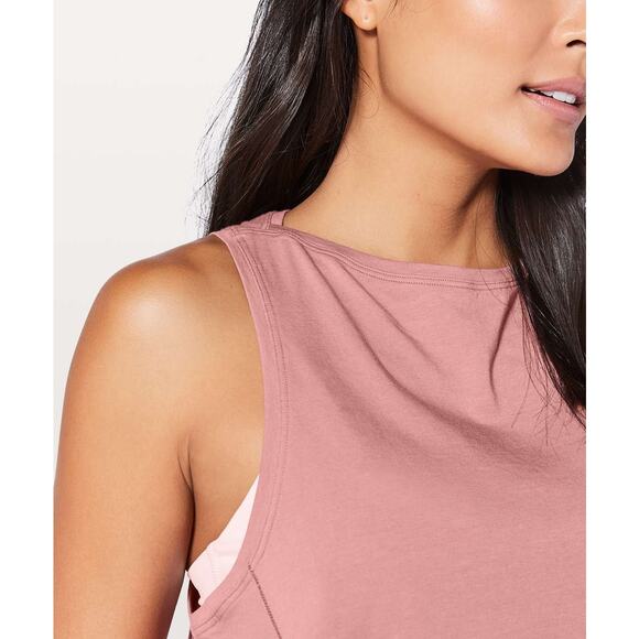 LULULEMON Back In Action Tank Quicksand Sz 4 - Picture 2 of 6